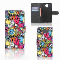 Wiko Wim Wallet Case met Pasjes Punk Rock - thumbnail