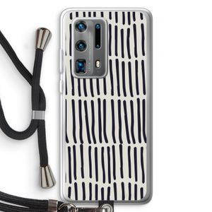 Moroccan stripes: Huawei P40 Pro Plus Transparant Hoesje met koord