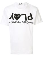 Comme Des Garçons Play t-shirt à logo imprimé - Blanc - thumbnail