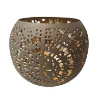 Theelicht houder Sevran Ball votive brown S