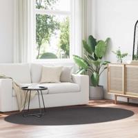 VidaXL Vloerkleden ovaal huarte antraciet 160 x 230 cm 100% polyester