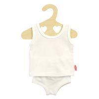 Heless Poppenonderbroek en -hemd wit, 20-25 cm