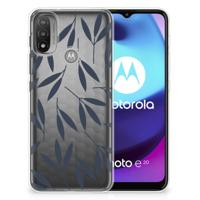 Motorola Moto E20 | E40 | TPU Case | Leaves Blue