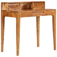 Schrijftafel met lades 88x50x90 cm massief hout