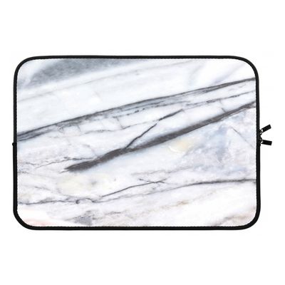 Gestreepte marmer: Laptop sleeve 13 inch