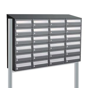 Allux Hive Set 4-Breed, 6-Hoog Met Dak Op Statief Antraciet - 40030065_4x6ds