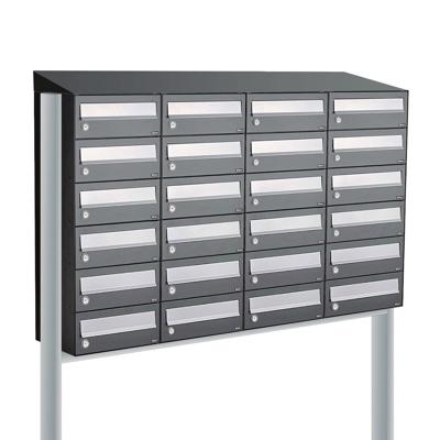 Allux Hive Set 4-Breed, 6-Hoog Met Dak Op Statief Antraciet - 40030065_4x6ds