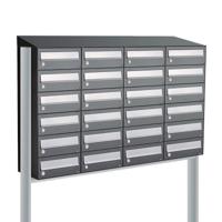 Allux Hive Set 4-Breed, 6-Hoog Met Dak Op Statief Antraciet - 40030065_4x6ds