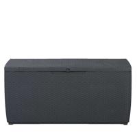 Leen Bakker - Opbergbox Capri 302L - Antraciet/ - 123x53,5x57 Cm - Kunststof - Grijs - 53.5x123x57 Cm