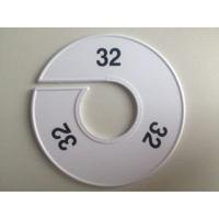 Maatring 11 cm wit/zwart 32