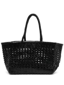 DRAGON DIFFUSION sac cabas Cannage en cuir - Noir
