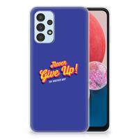 Samsung Galaxy A13 4G | Siliconen hoesje | met naam Never Give Up