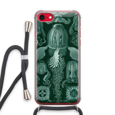 Haeckel Cubomedusae: iPhone SE 2020 Transparant Hoesje met koord
