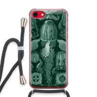 Haeckel Cubomedusae: iPhone SE 2020 Transparant Hoesje met koord