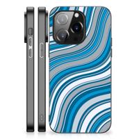 iPhone 14 Pro Back Case Waves Blue