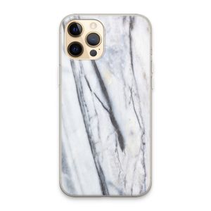 Gestreepte marmer: iPhone 13 Pro Max Transparant Hoesje