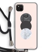 Marmeren cirkels: Pixel 4a Transparant Hoesje met koord Marmeren cirkels: Pixel 4a Transparant Hoesje met koord