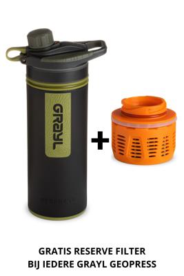 Grayl GRAYL Geopress Outdoor Waterfilter Diverse Kleuren + reservefilter