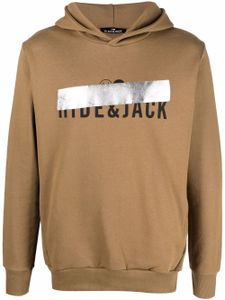 Hide&Jack hoodie à logo imprimé - Marron