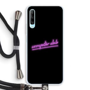 Vice Black: Huawei P Smart Pro Transparant Hoesje met koord