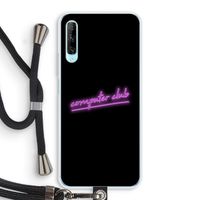 Vice Black: Huawei P Smart Pro Transparant Hoesje met koord