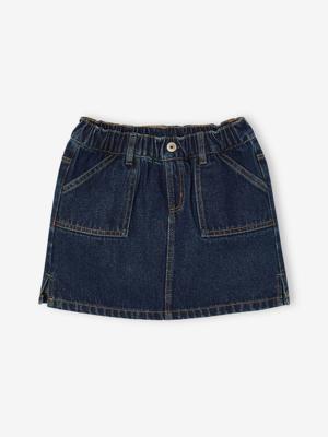 Jeans meisjesrok van Basics ongewassen denim