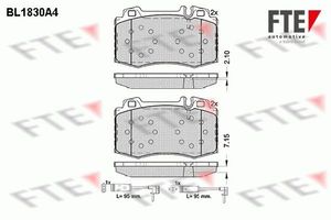 Remblokken set BL1830A4