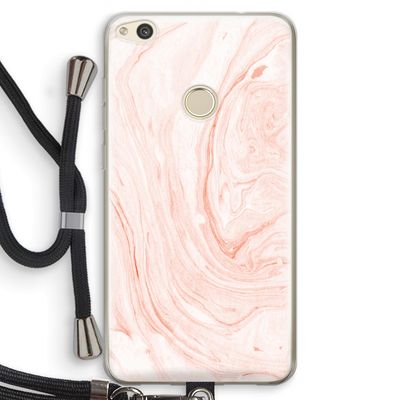Peach bath: Huawei Ascend P8 Lite (2017) Transparant Hoesje met koord