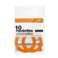 Le Parfait Weckpot inmaakringen - 10x - rubber - bruin - 10 cm   -