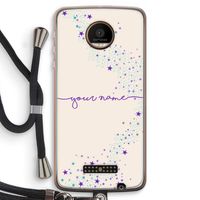 Sterren: Motorola Moto Z Force Transparant Hoesje met koord