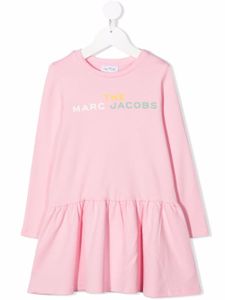 Marc Jacobs Kids robe à logo imprimé - Rose