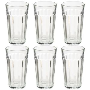 Set van 6x stuks water/sap glazen Lorenz 350 ml van glas   -