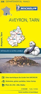 Wegenkaart - landkaart 338 Aveyron - Tarn | Michelin Wegenkaart - landkaart 338 Aveyron - Tarn | Michelin