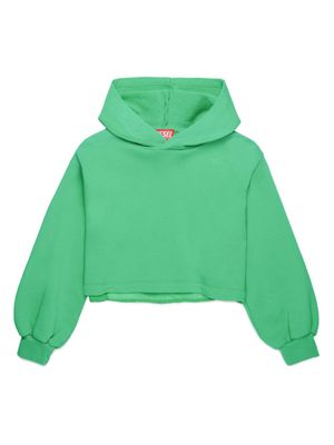 Diesel Kids Hoodie met geborduurd logo - Groen Diesel Kids Hoodie met geborduurd logo - Groen