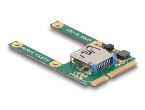 DeLOCK Mini PCIe I/O 1 x USB 2.0 Type-A female full size / half size controller