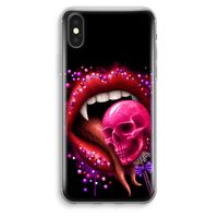 Dodelijk zoet: iPhone XS Max Transparant Hoesje