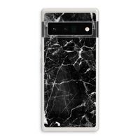 Zwart Marmer 2: Google Pixel 6 Pro Transparant Hoesje