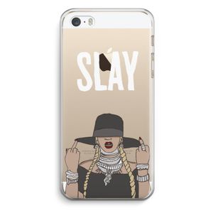 Slay All Day: iPhone 5 / 5S / SE Transparant Hoesje