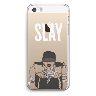 Slay All Day: iPhone 5 / 5S / SE Transparant Hoesje