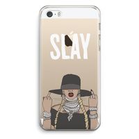 Slay All Day: iPhone 5 / 5S / SE Transparant Hoesje