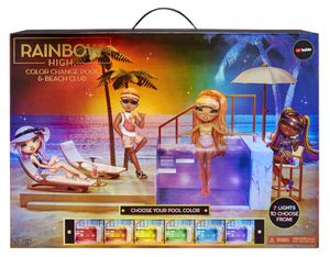 MGA Entertainment Rainbow High Color Change Pool & Beach Club Playset