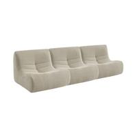 sweeek - Modulaire stoel 1 plaats getextureerde boucle (set van 3) sweeek - Modulaire stoel 1 plaats getextureerde boucle (set van 3)