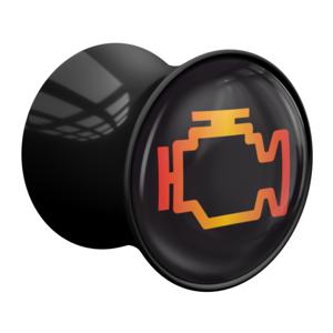 Double Flared Plug met Racing Design Acryl Tunnels & Plugs