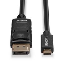 Lindy 43307 video kabel adapter 10 m USB Type-C DisplayPort Zwart - thumbnail