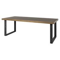Richmond Eettafel 'Bloomville' Lederlook, 200 x 100cm