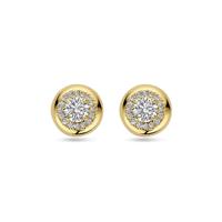Elegante 14k Geelgouden Oorknoppen met Lab Grown Diamanten - Diamantgewicht 0.75ct