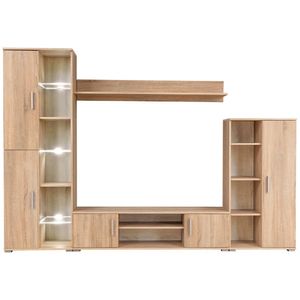 The Living Store Wandmeubel - - Afmeting- 260 x 30 x 180 cm - Eigentijds design