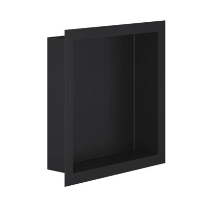 Wandnis Aloni Inbouw | 30x30x7 cm | 1 vak | Zwart mat