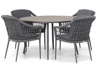 Coco Dalice/Matale 125 cm rond dining tuinset 5-delig