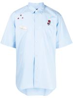 Undercover chemise en coton à détail de patch - Bleu Undercover chemise en coton à détail de patch - Bleu